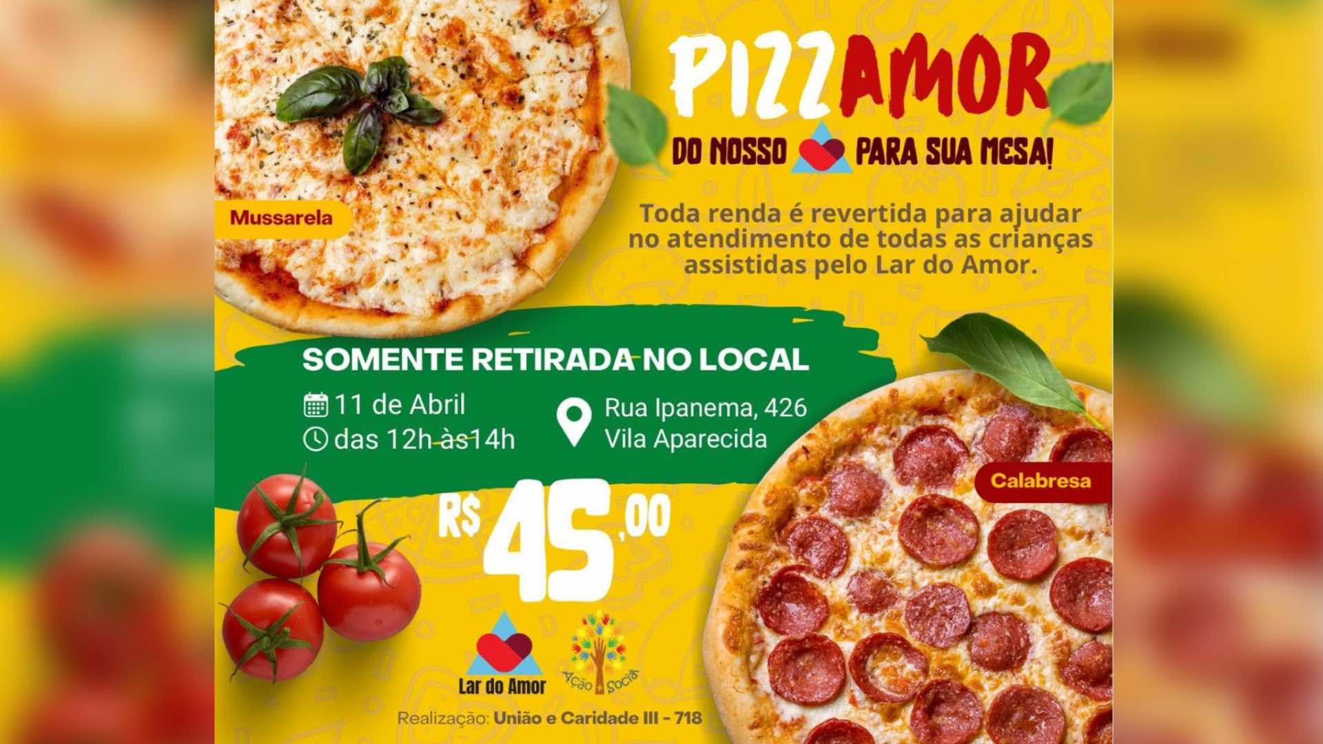 Muito além do sabor: pizzas ajudam a transformar a vida de crianças no Lar do Amor em Itapeva/SP